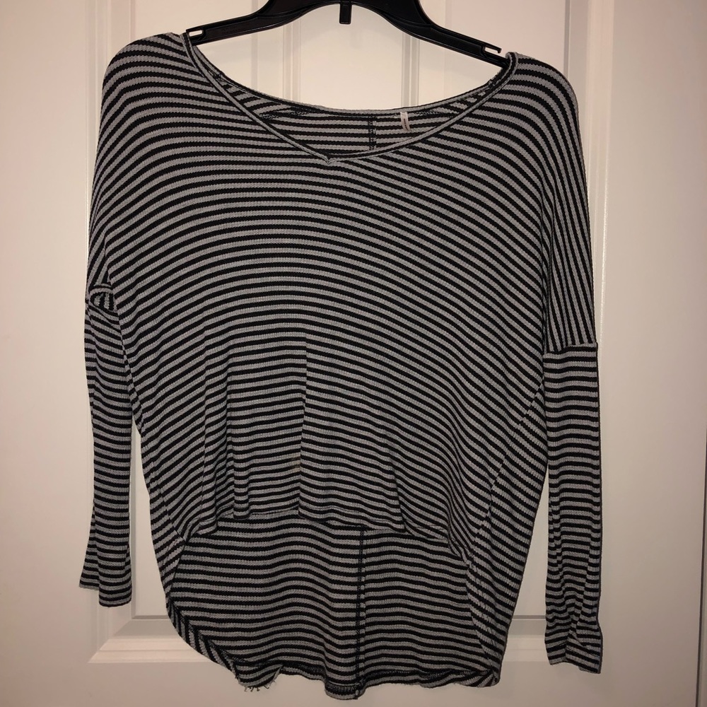 Black striped long sleeve
